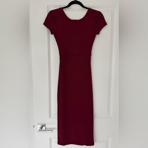Love By Design Rich Burgundy Midi Dress